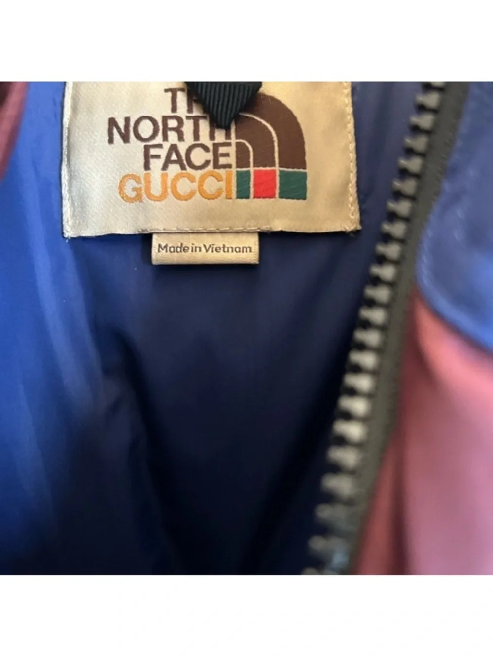 Men’s Gucci, X Northface puffer vest size XXXL with dust bag NWT